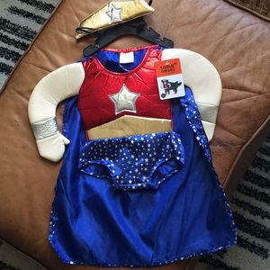 Wonder Woman Dog Costume NWT $10, Size S